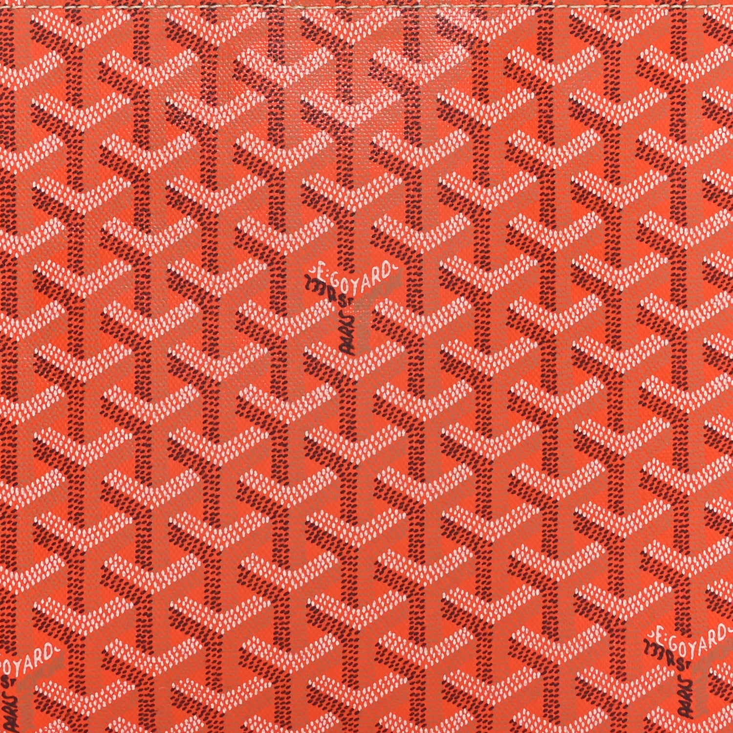 Goyard Goyardine Senat Pochette MM Orange 7 of 9