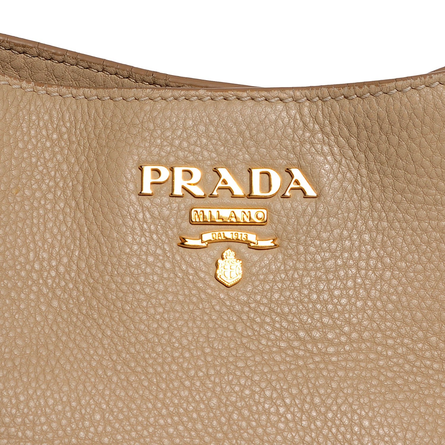 Prada Vitello Daino Side Pocket Hobo Sabbia 6 of 10