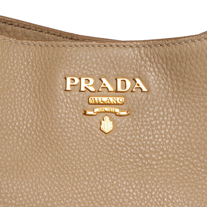 Prada Vitello Daino Side Pocket Hobo Sabbia 6 of 10