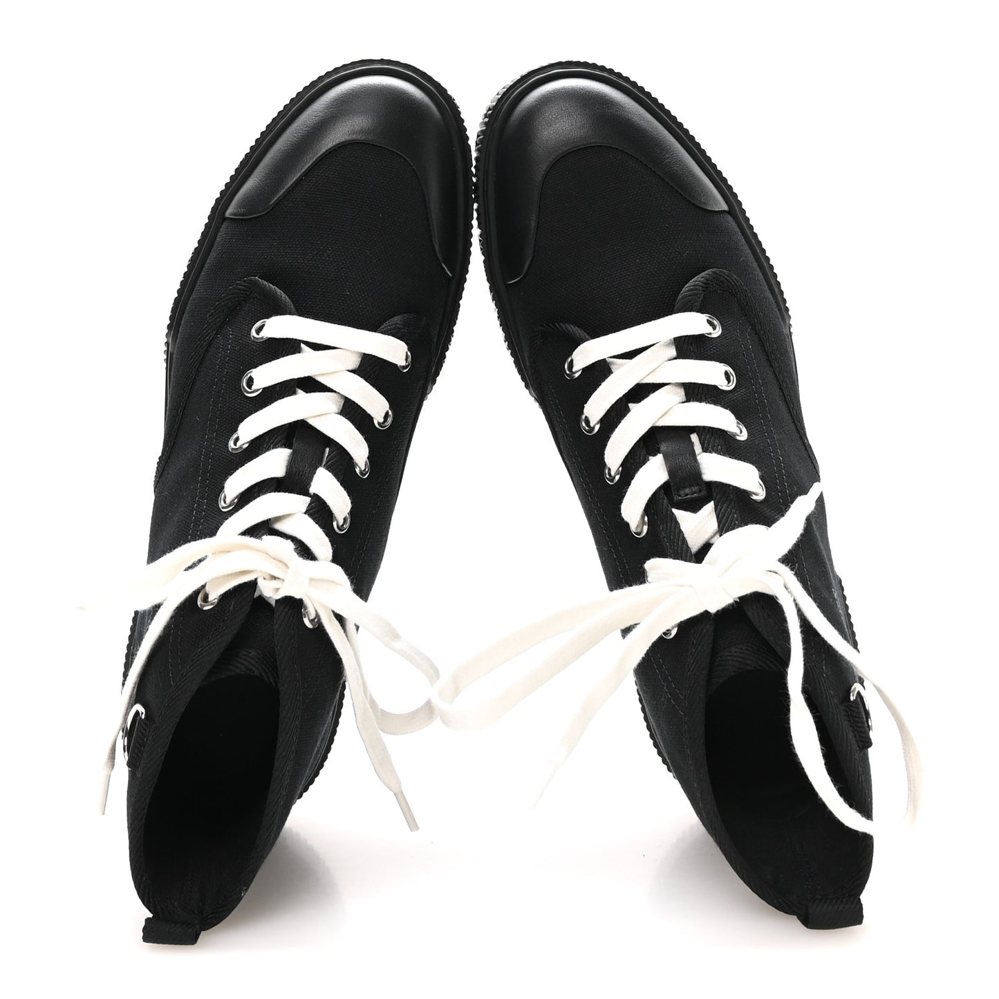 Canvas Calfskin Itineraire Ankle Boot 39 Black