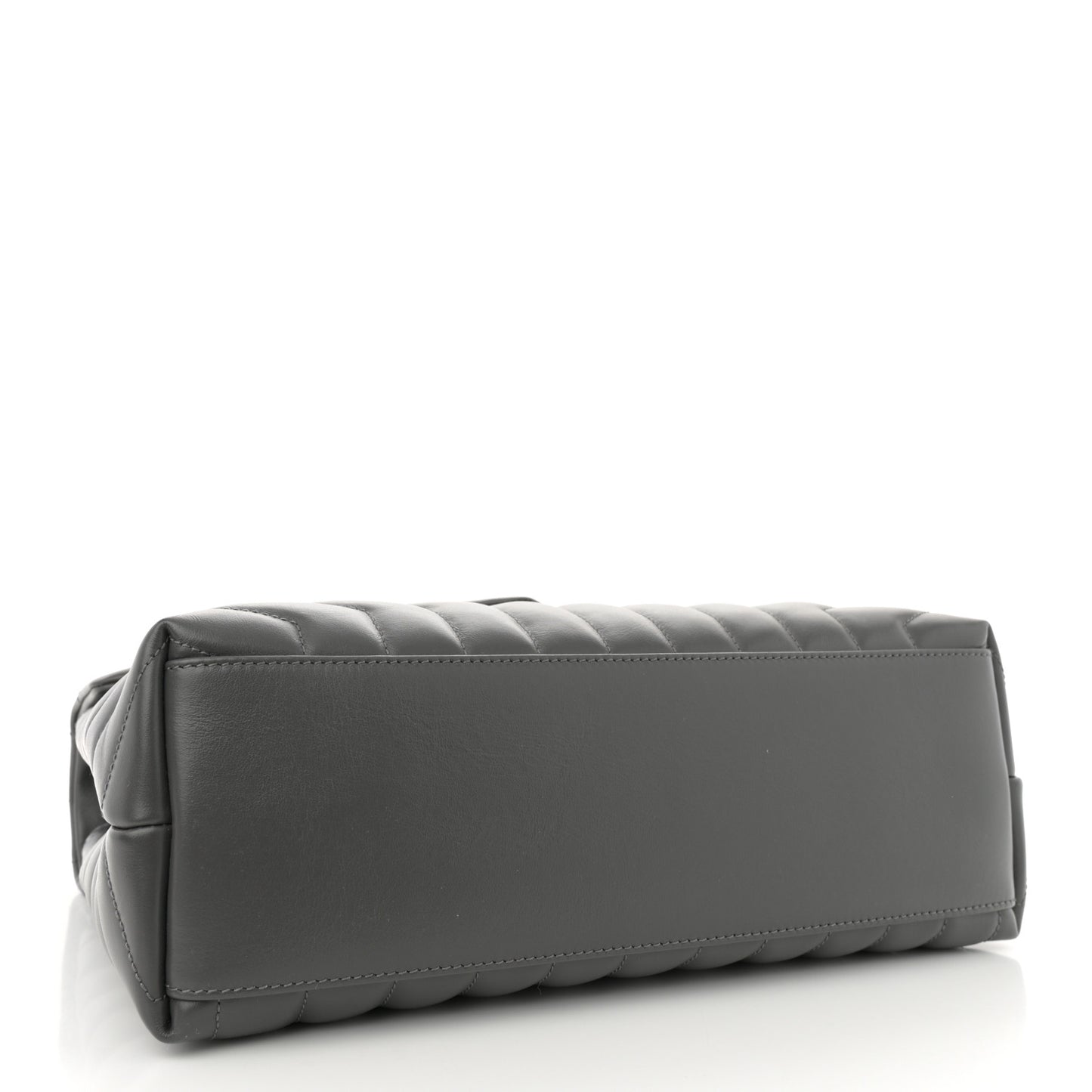 Calfskin Y Quilted Monogram Medium Loulou Chain Satchel Storm
