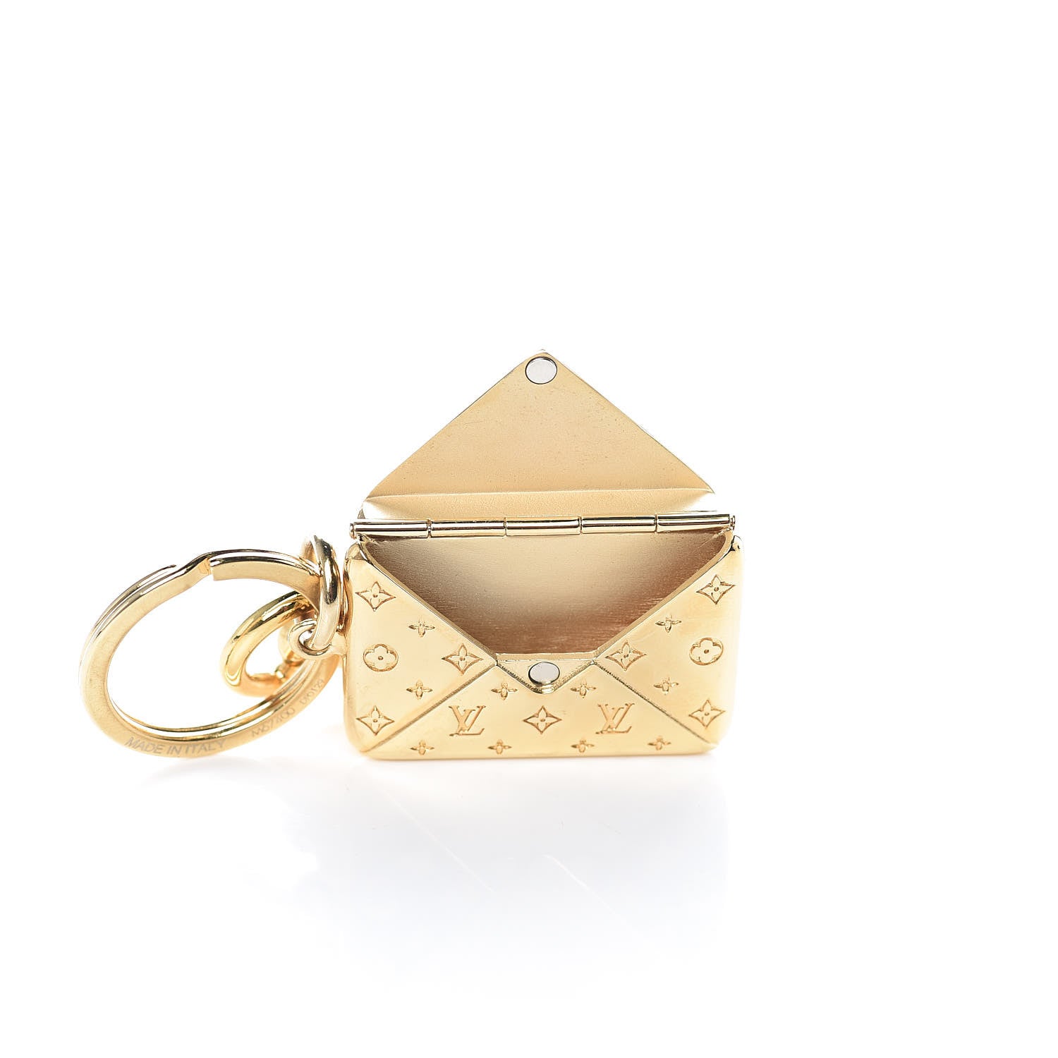 Louis Vuitton Love Note Envelope Bag Charm Key Holder Gold 3 of 4