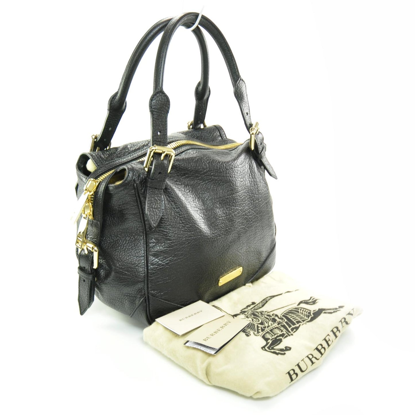 Grainy Leather Medium Oakford Tote Black