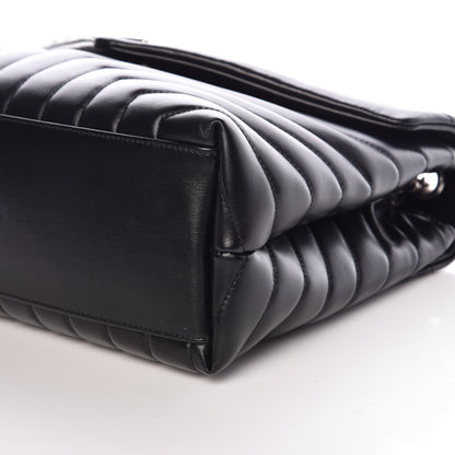 Saint Laurent Calfskin Y Quilted Monogram Medium Loulou Chain Satchel Black 10 of 10