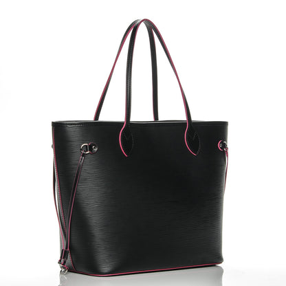 Louis Vuitton Epi Neverfull MM Black Hot Pink 3 of 7