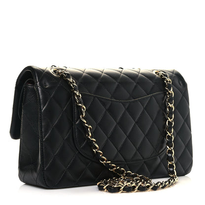 Chanel Lambskin Quilted Medium Double Flap Black 3 of 14
