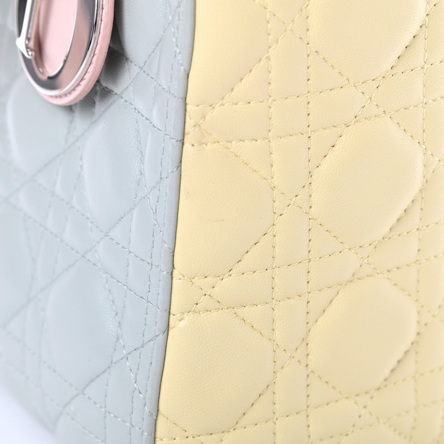 Christian Dior Lambskin Cannage Medium Tri-Color Lady Dior Multicolor 15 of 15