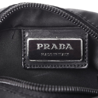 Prada Nylon Vela Flat Messenger Bag Black 7 of 10