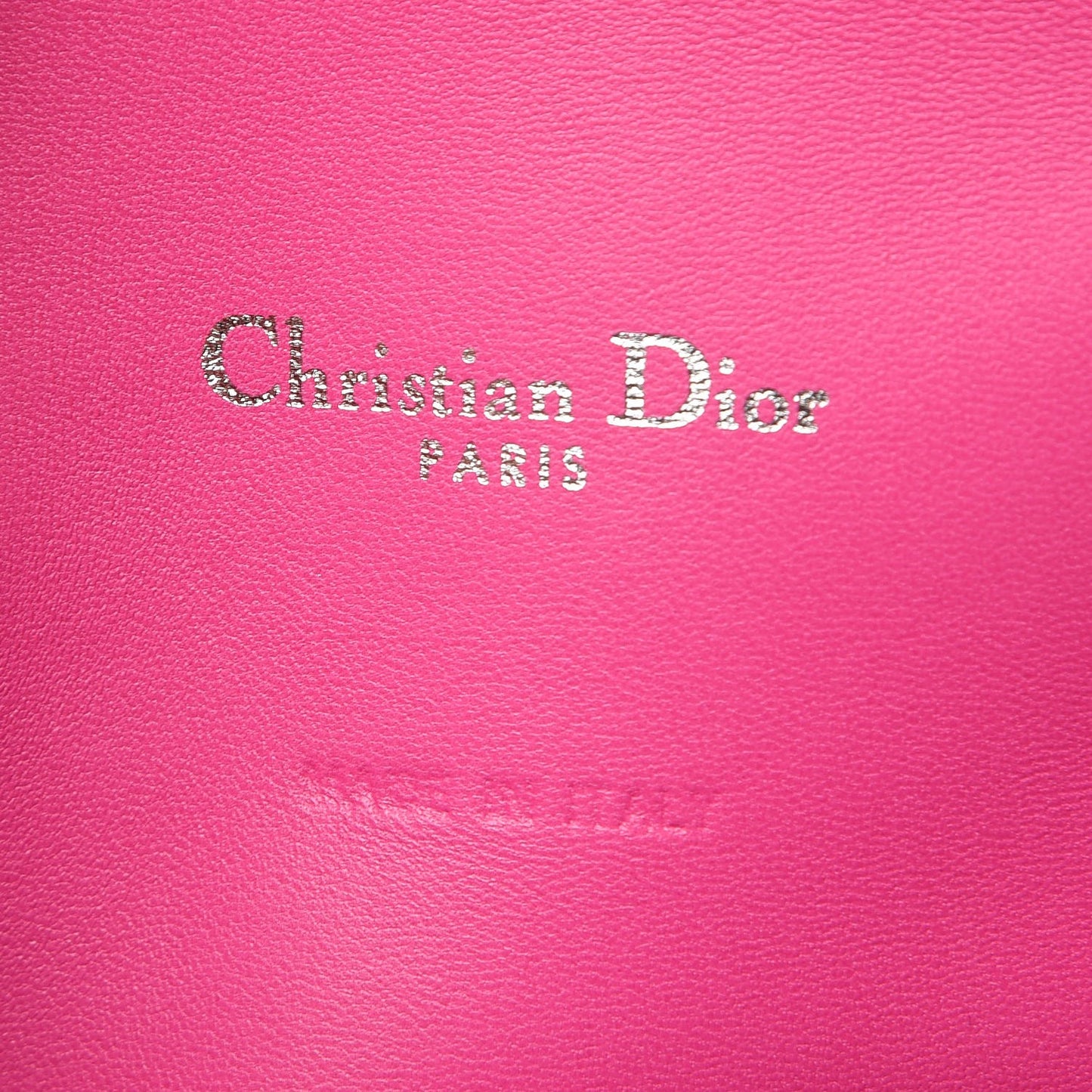 Lambskin Cannage Large Miss Dior Flap Fuchsia
