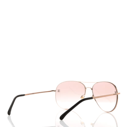 Chanel Metal Aviator CC Sunglasses 4189-T-Q Rose 4 of 8