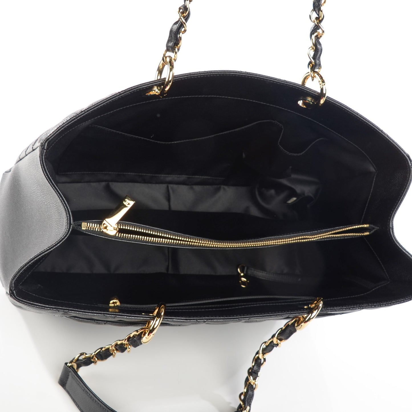 Caviar Quilted XL Grand Shopping Tote GST Black