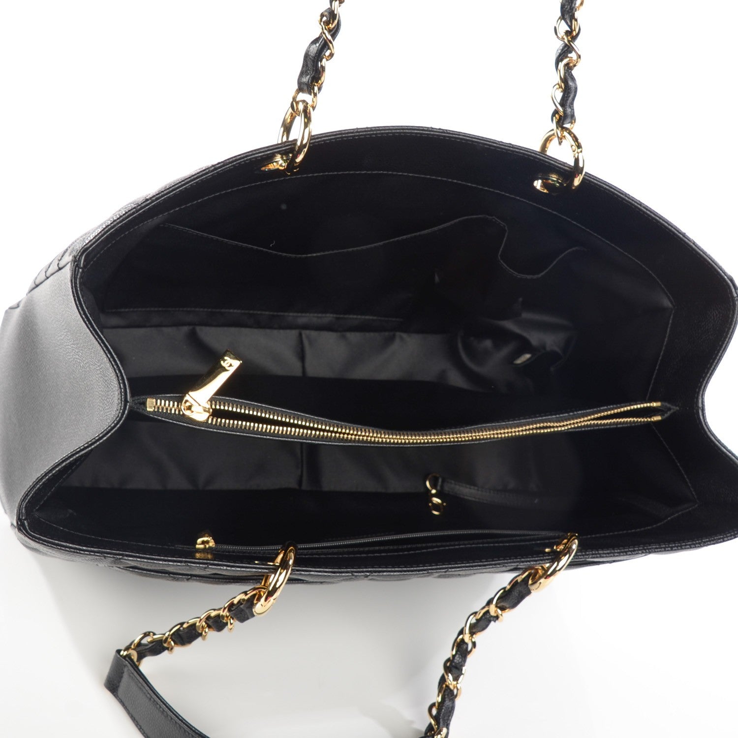 Chanel Caviar Quilted XL Grand Shopping Tote GST Black 5 of 7