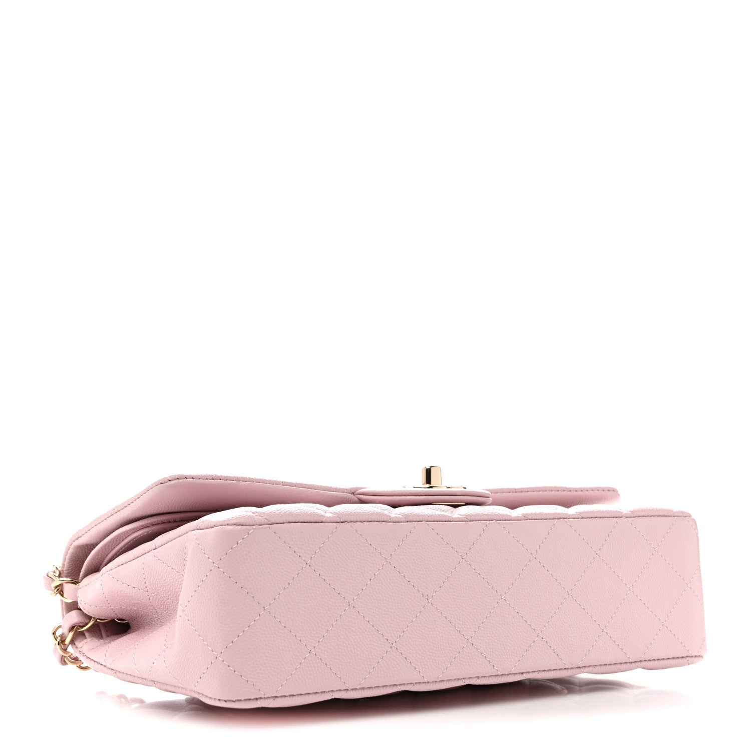 Chanel Caviar Quilted Medium Double Flap Light Pink 4 of 13
