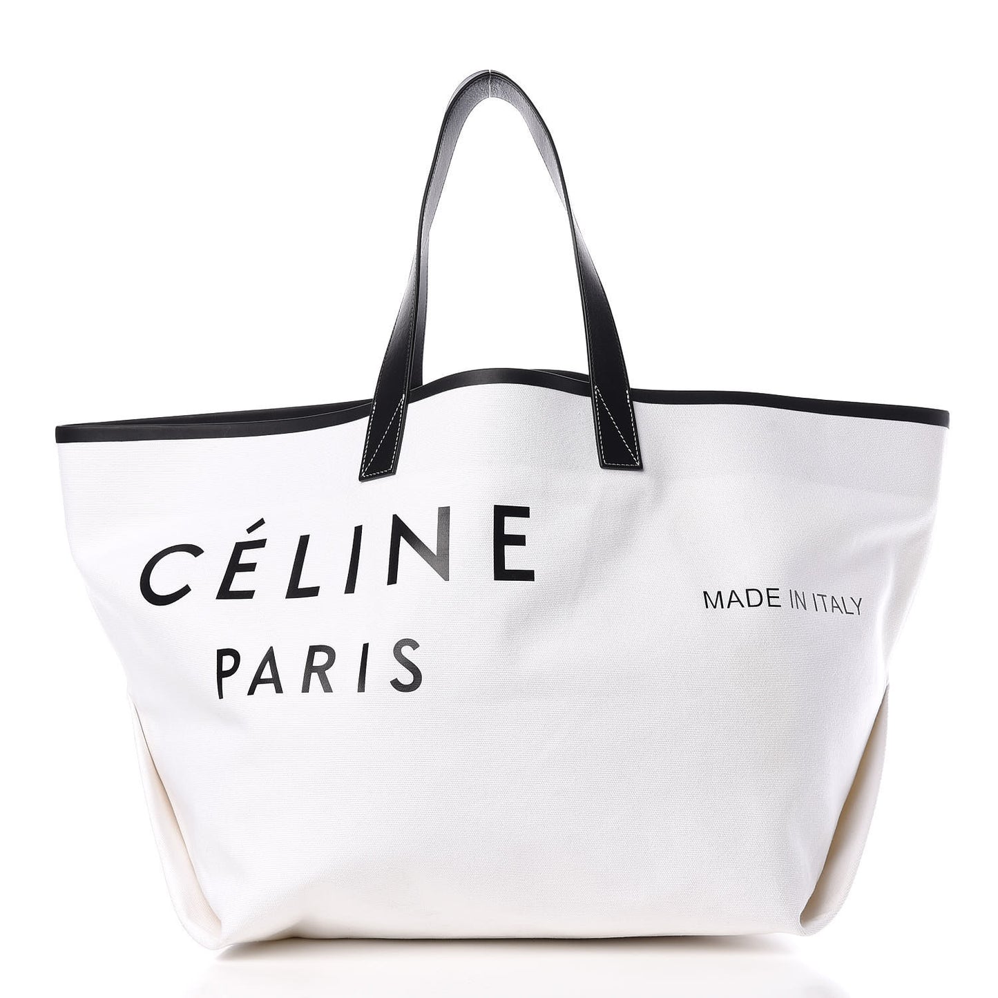 Textile Medium Made In Tote Black White