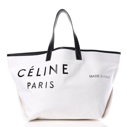 Celine Textile Medium Made In Tote Black White 3 of 15