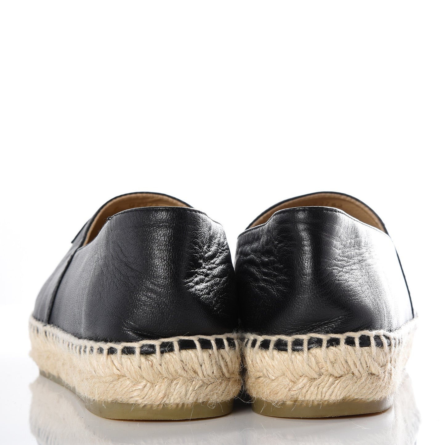 Lambskin CC Espadrilles 38 Black