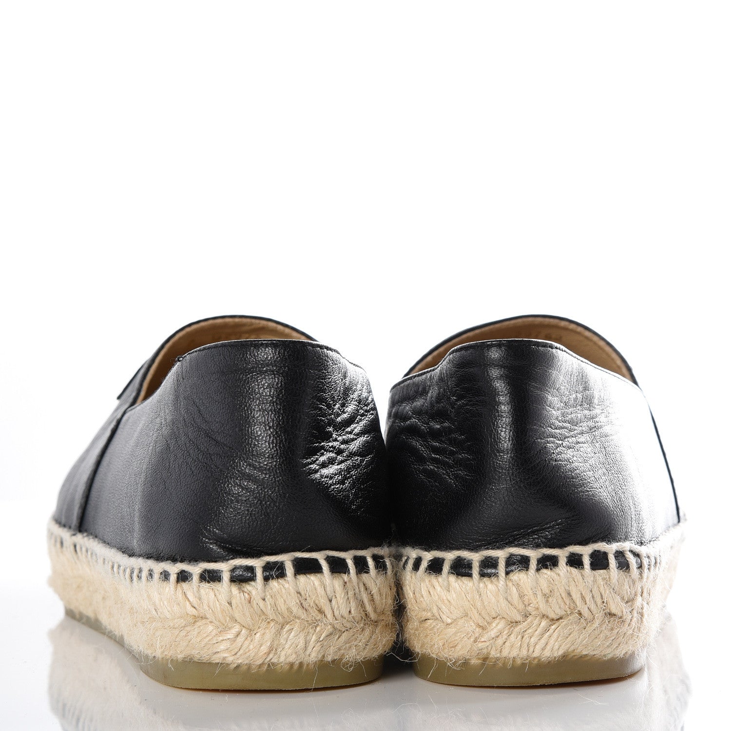 Chanel Lambskin CC Espadrilles 38 Black 7 of 10