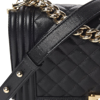 Chanel Caviar Quilted Medium Boy Flap Black 9 of 13
