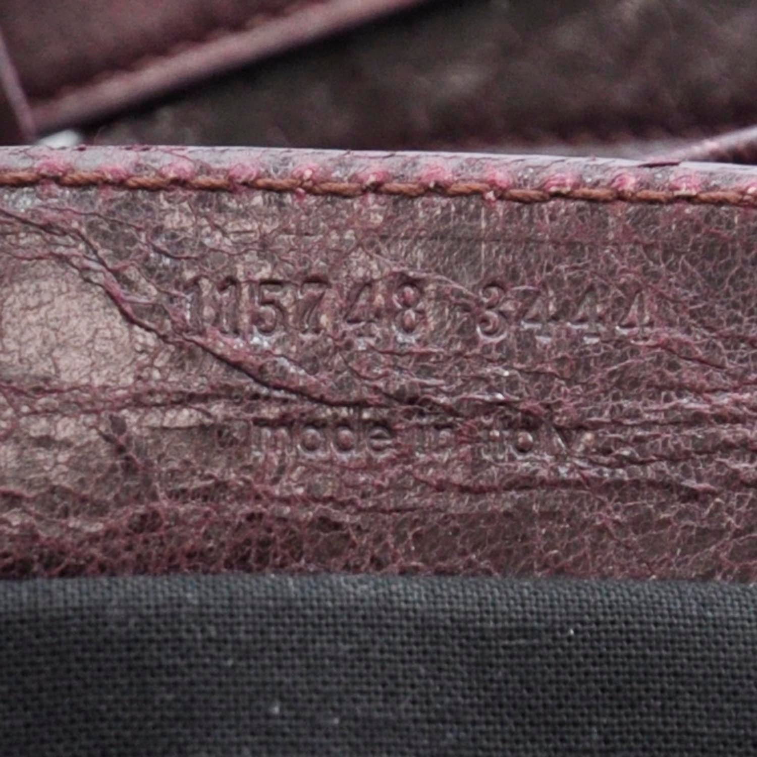 Balenciaga Chevre City Bordeaux 9 of 10