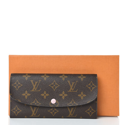 Louis Vuitton Monogram Emilie Wallet Rose Ballerine 10 of 10