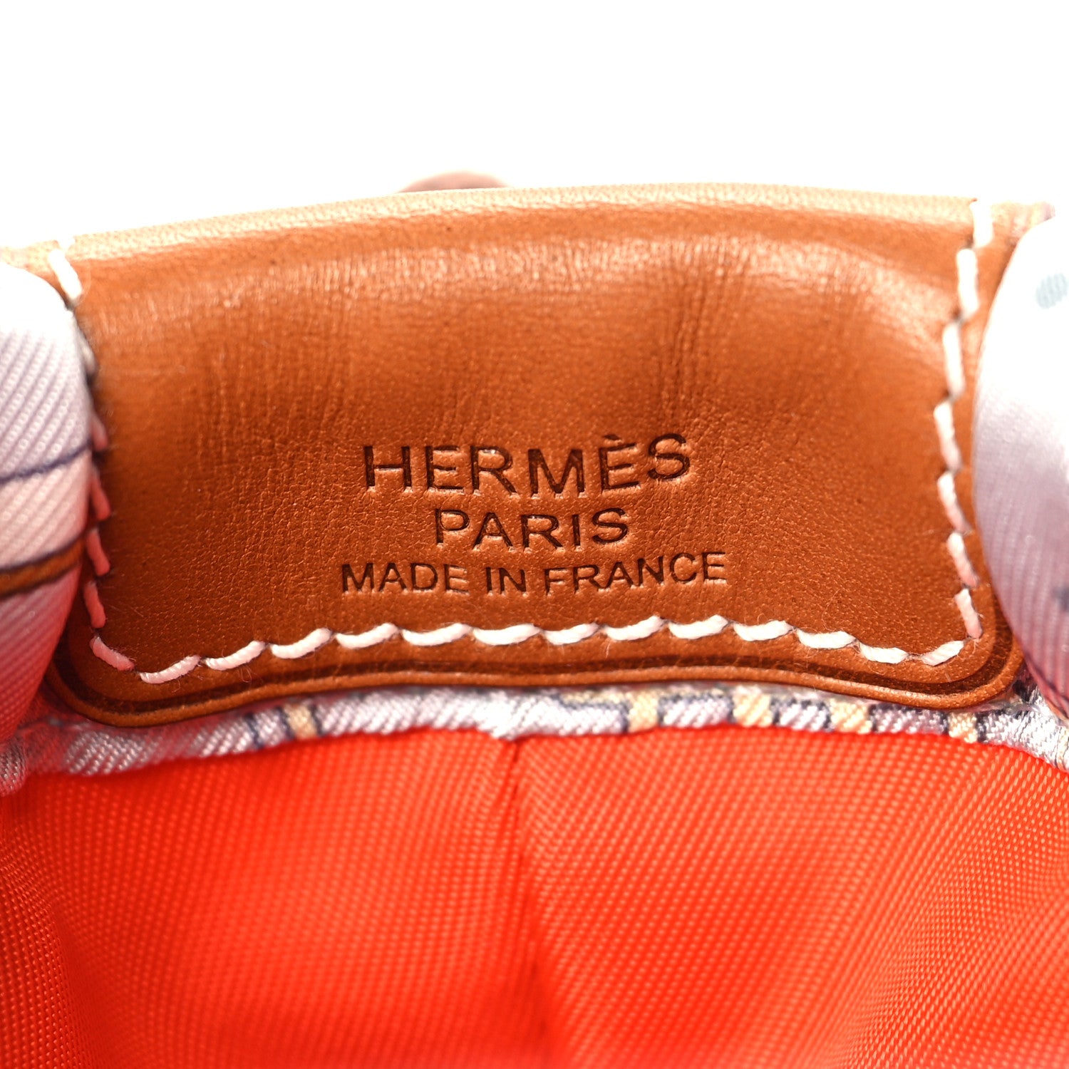 Hermes Silk Barenia Promenade du Matin Bandana 20 Bag Insert PM Gris Platine Jaune Milton Fauve 7 of 12