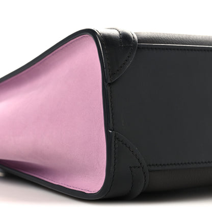 Celine Baby Grained Calfskin Nubuck Tri-color Nano Luggage Anthracite 8 of 10
