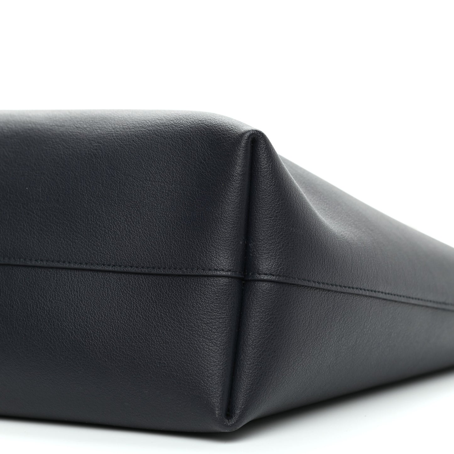 Calfskin Large Shopping Tote Deep Marine