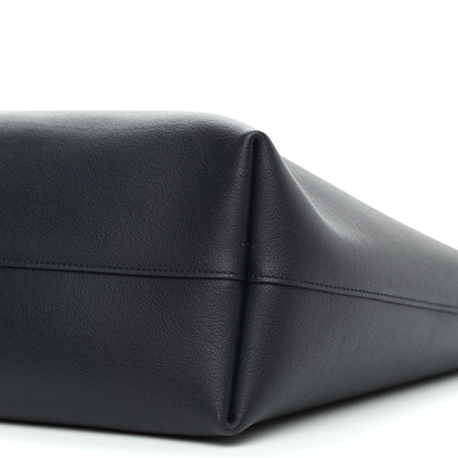 Saint Laurent Calfskin Large Shopping Tote Deep Marine 9 of 11