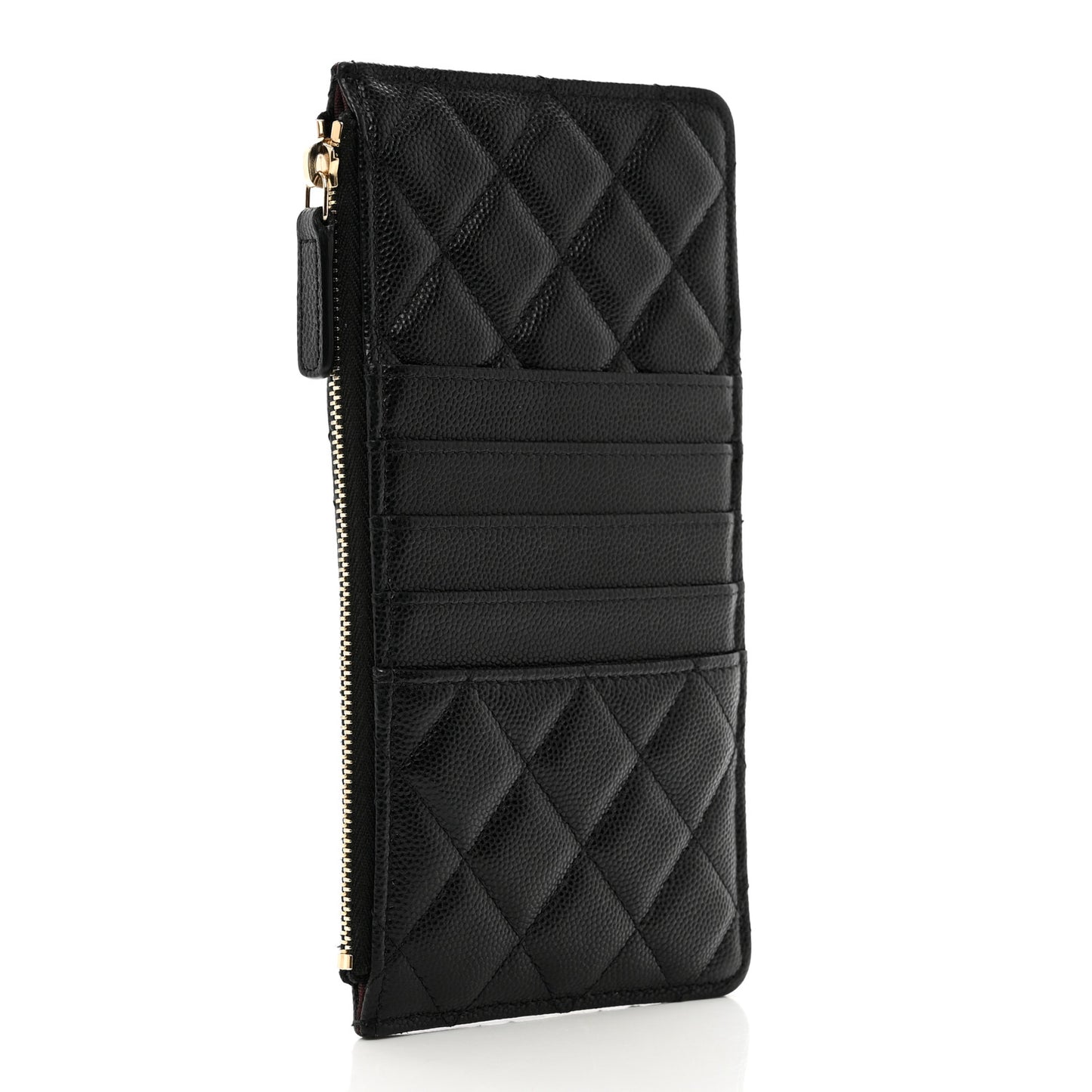 Caviar Quilted Classic iPhone Pouch Black