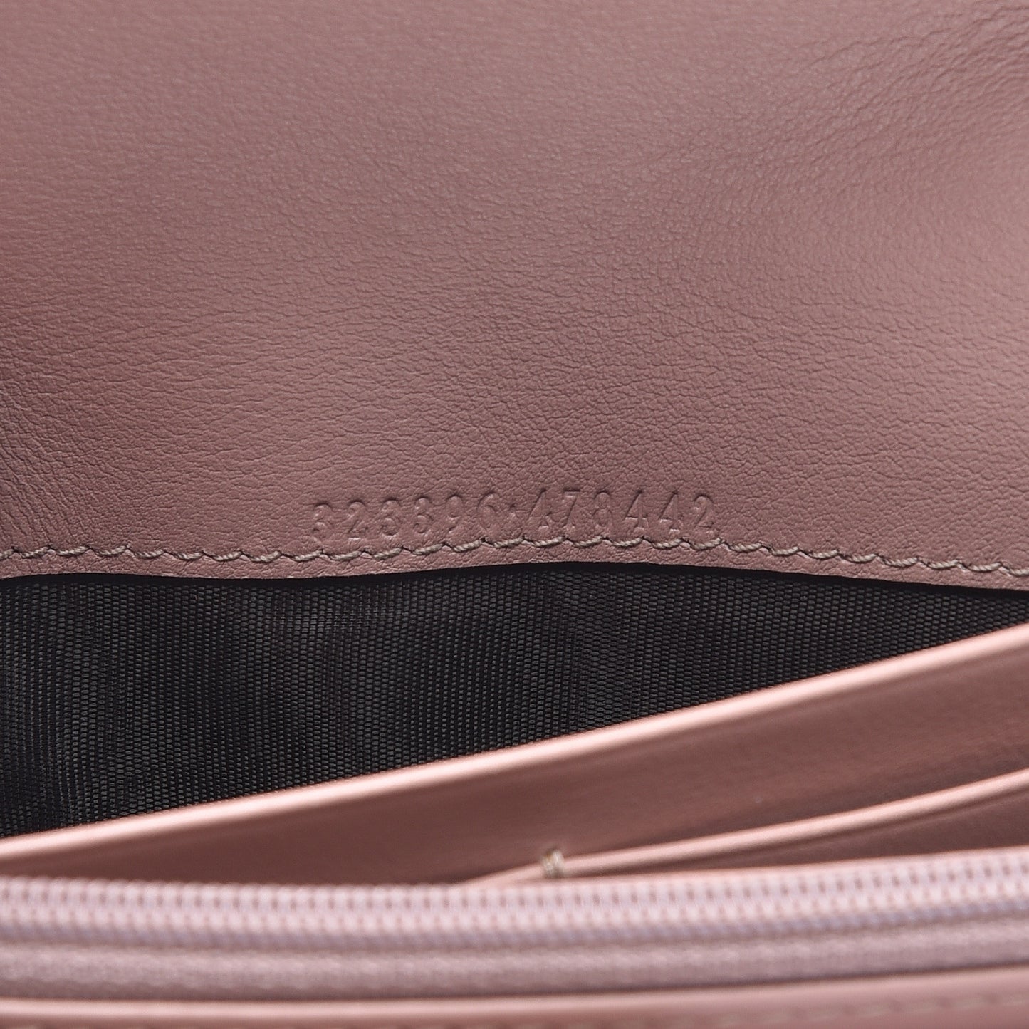 Guccissima Signature Microguccissima Bree Continental Wallet Dark Cipria