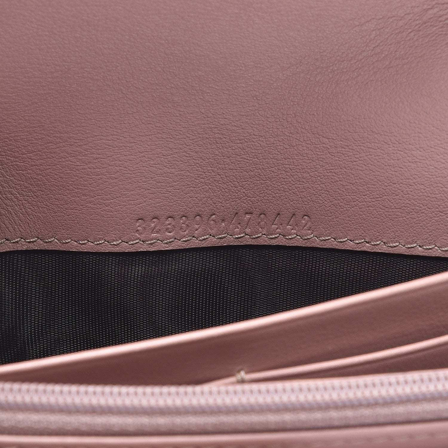 Gucci Guccissima Signature Microguccissima Bree Continental Wallet Dark Cipria 7 of 13