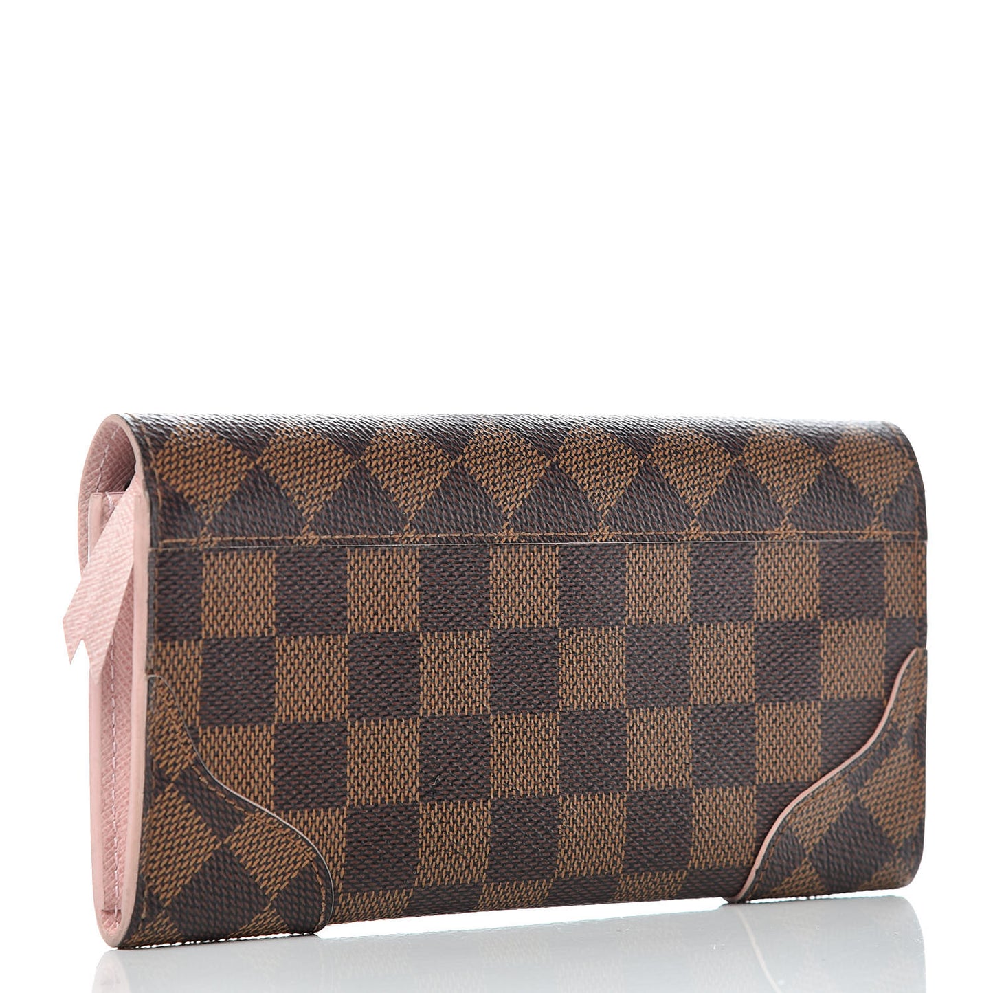 Damier Ebene Caissa Wallet Rose Ballerine