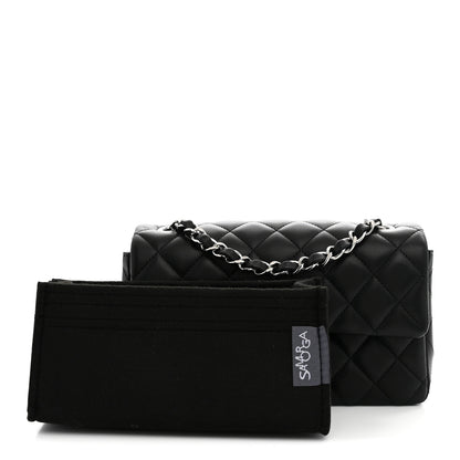 Chanel Lambskin Quilted Mini Rectangular Flap Black 3 of 11