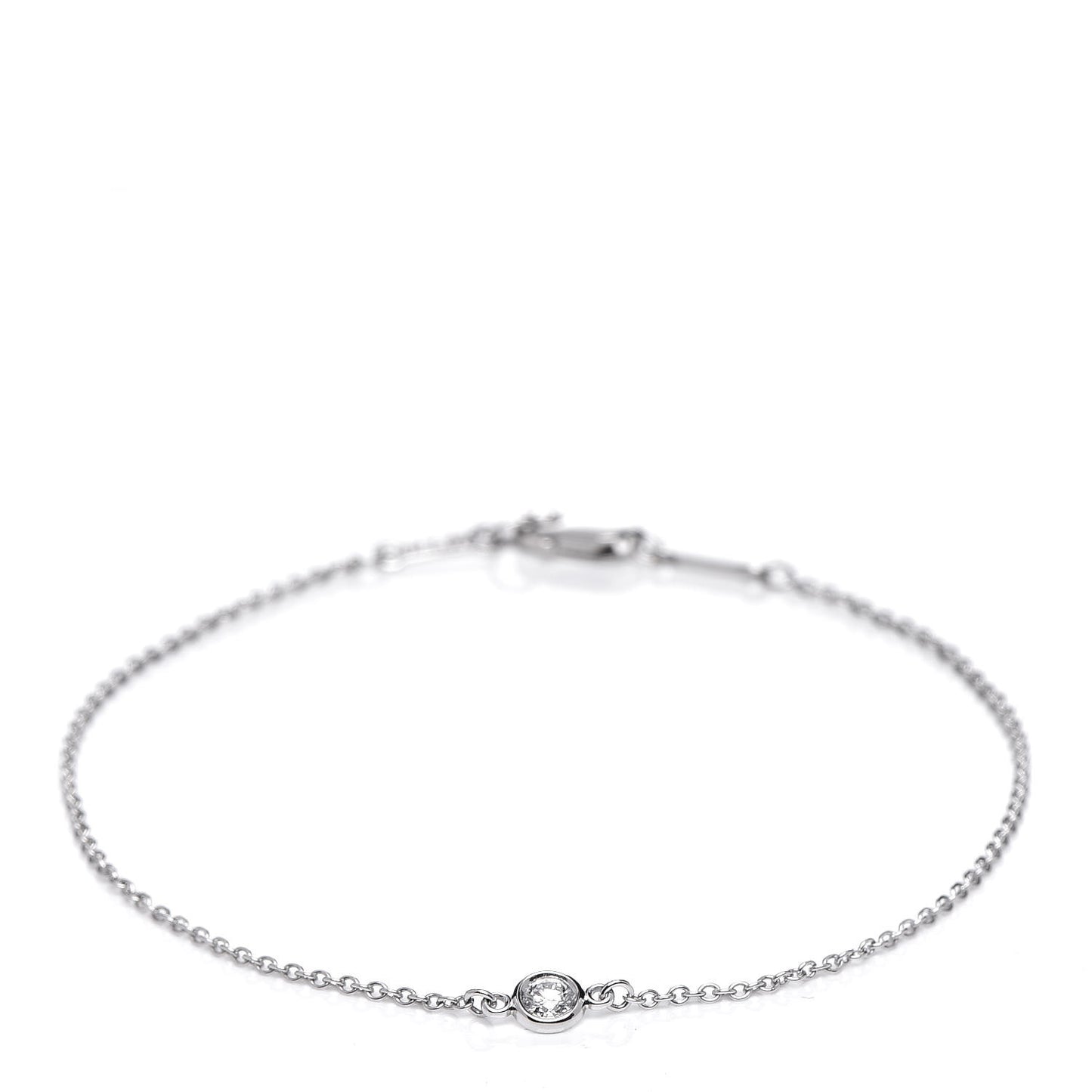 Platinum Diamond .08ct Elsa Peretti Diamonds by the Yard Bracelet