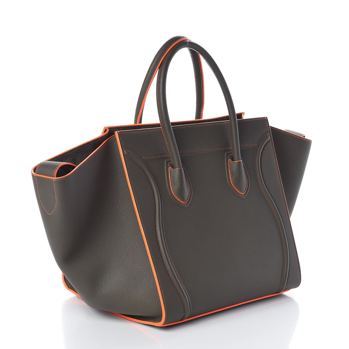 Baby Grained Calfskin Medium Phantom Luggage Stone