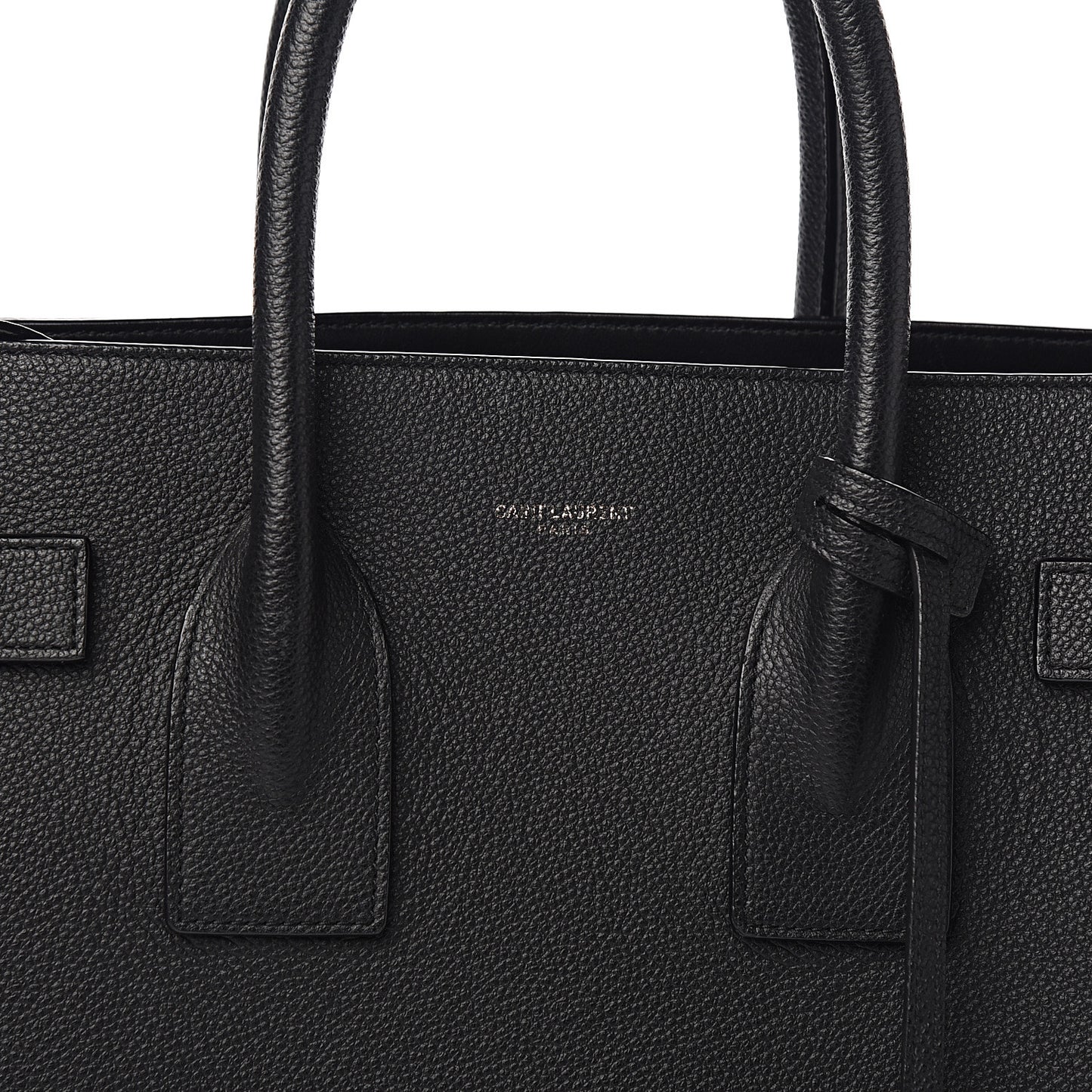 Grained Calfskin Small Sac De Jour Black