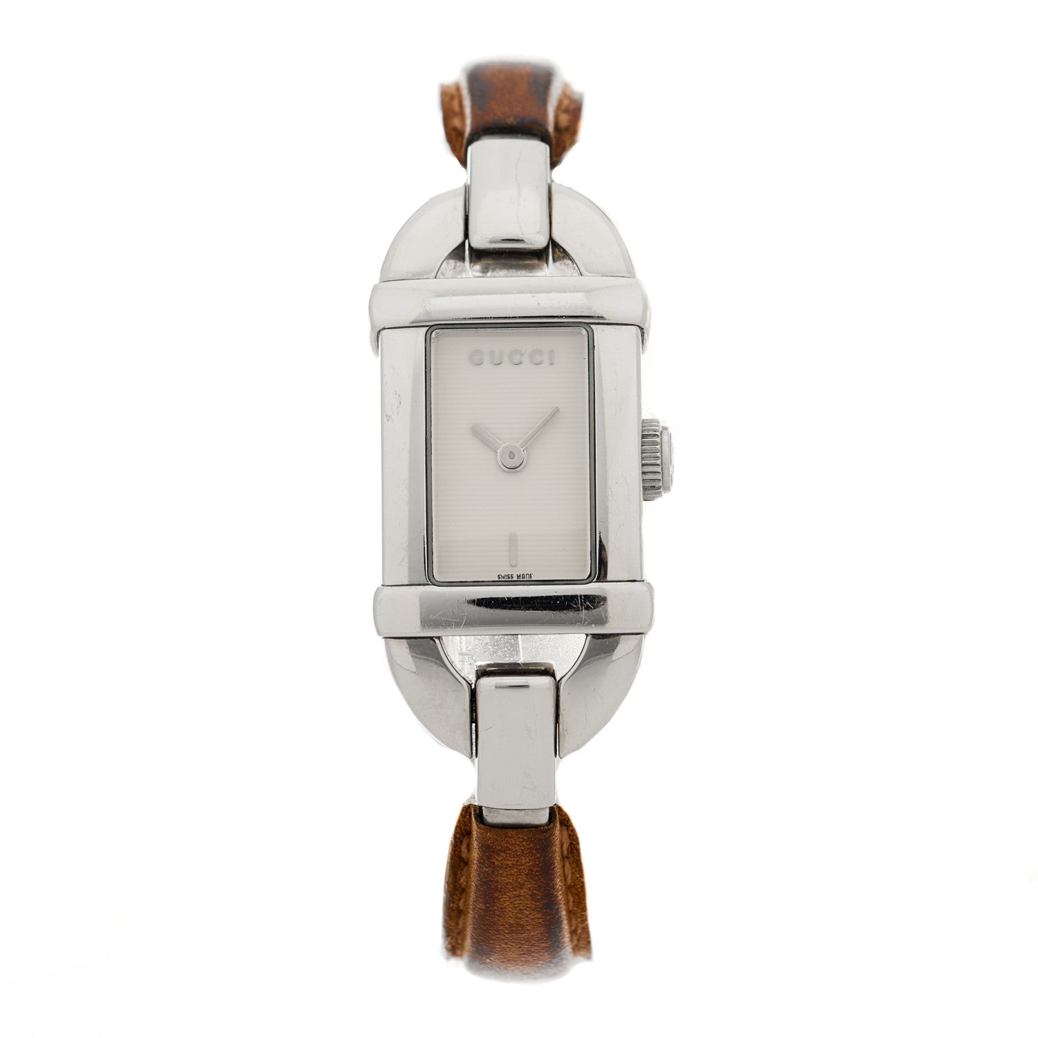 Gucci Stainless Steel Calfskin 16mm 6800L Quartz Watch 1 of 4