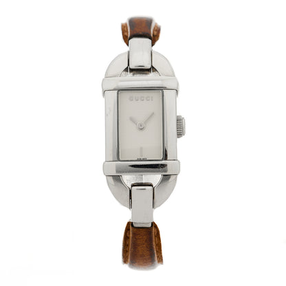 Gucci Stainless Steel Calfskin 16mm 6800L Quartz Watch 1 of 4