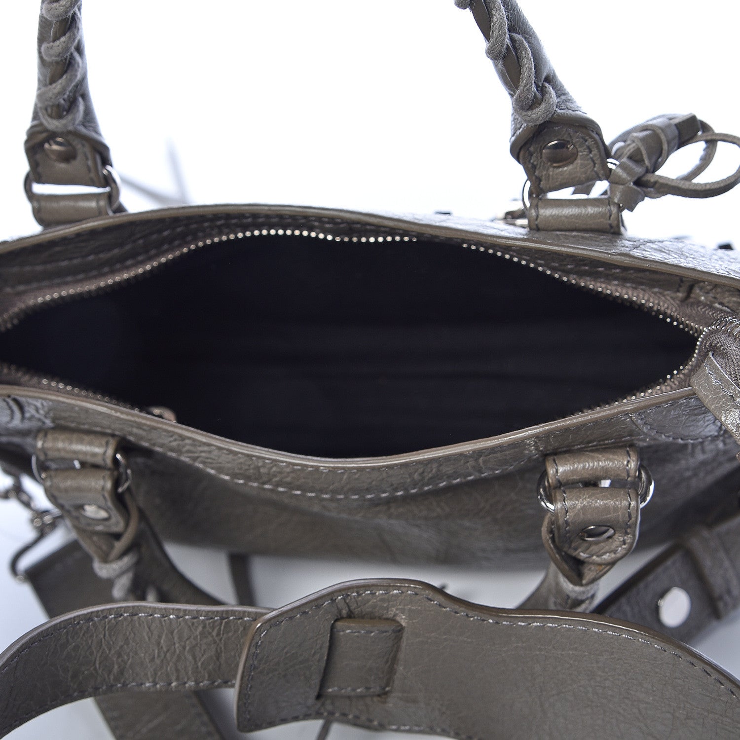 Balenciaga Agneau Classic Silver Hardware Mini City Beige Liege 6 of 13