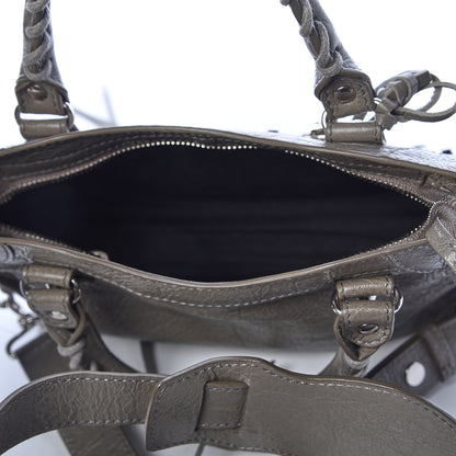 Balenciaga Agneau Classic Silver Hardware Mini City Beige Liege 6 of 13