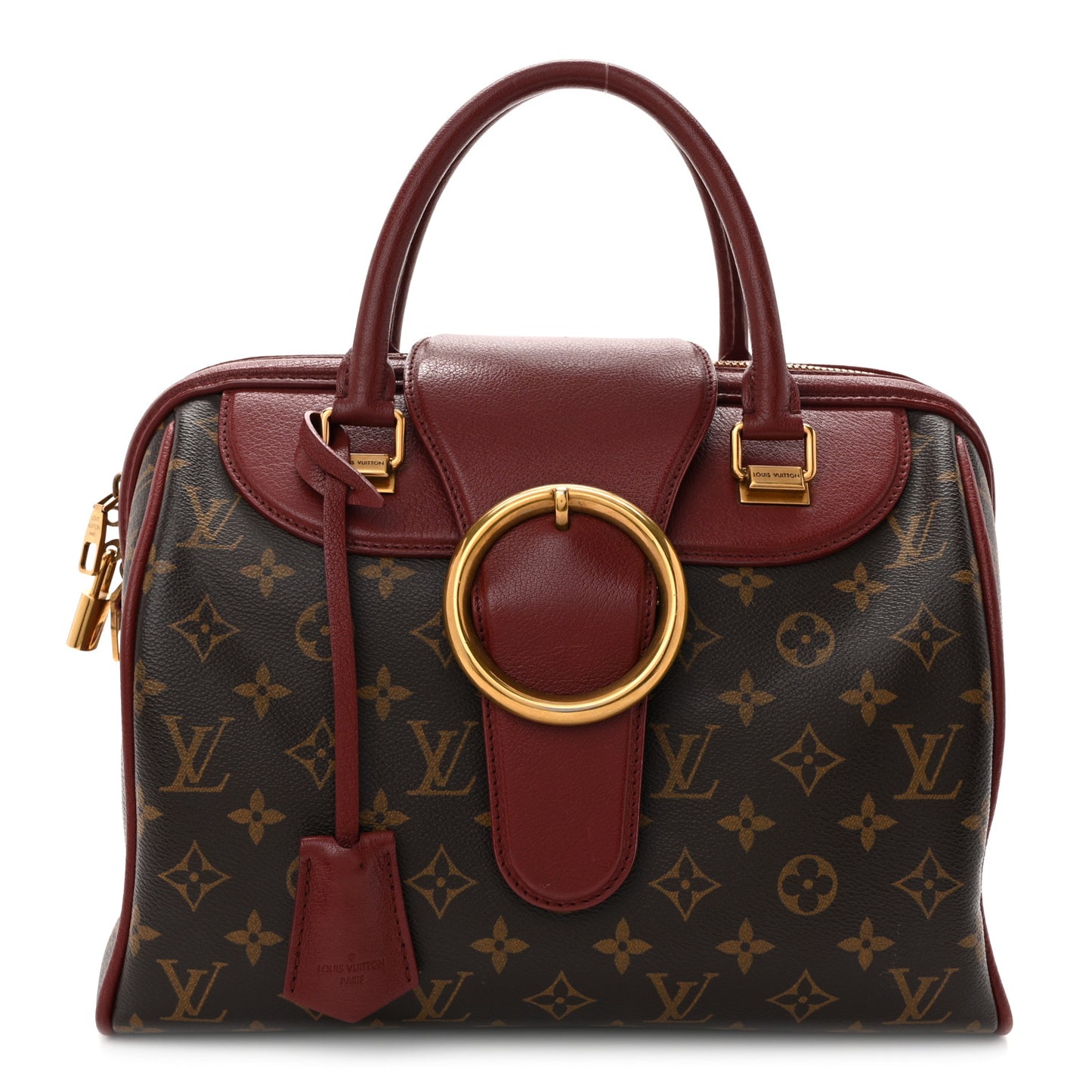 Monogram Golden Arrow Speedy Burgundy