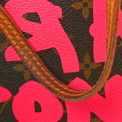 Louis Vuitton Monogram Graffiti Neverfull GM Fuchsia 9 of 11