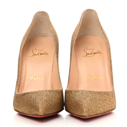 Christian Louboutin Glitter Pigalle Follies 100 Pumps 35 Gold 2 of 9