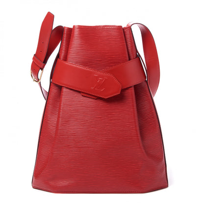 Louis Vuitton Epi Sac D'Epaule Castillan Red 1 of 8