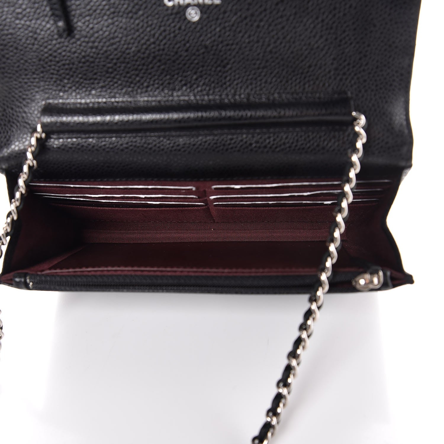 Chanel Caviar Quilted Wallet On Chain WOC Black 5 of 9