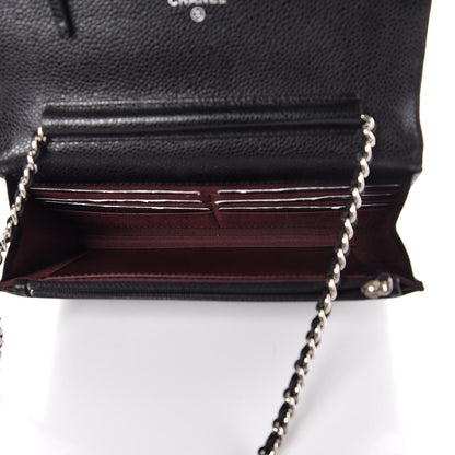 Chanel Caviar Quilted Wallet On Chain WOC Black 5 of 9
