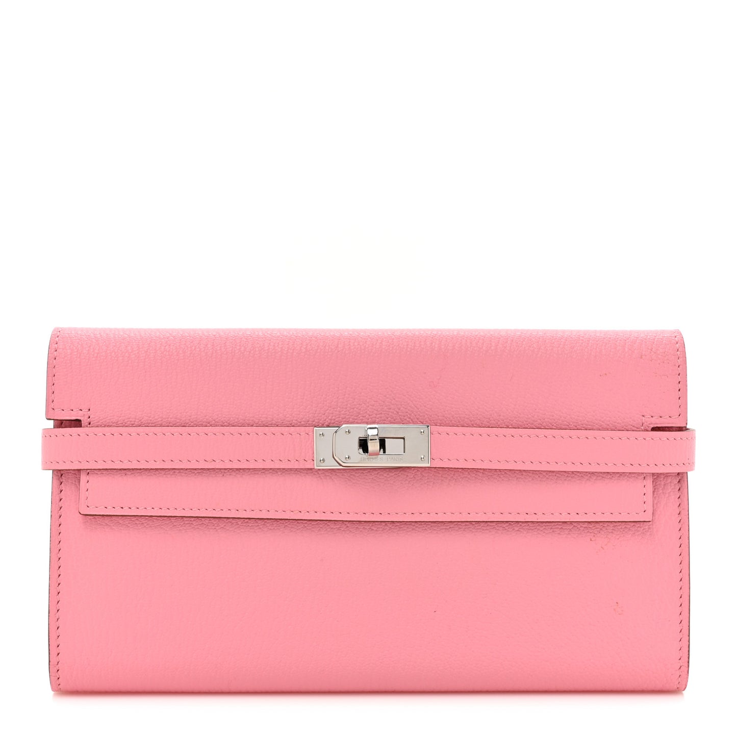Chevre Mysore Kelly Longue Wallet Rose Confetti