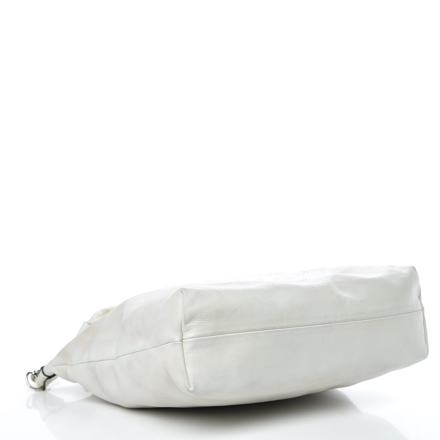 Lambskin Chain CC Tote White