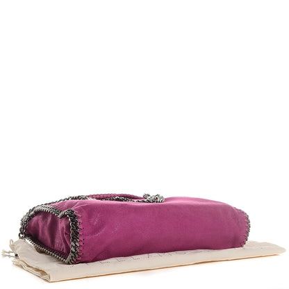 Stella McCartney Faux Leather Shaggy Deer Falabella Small Fold Over Tote Pink 4 of 7