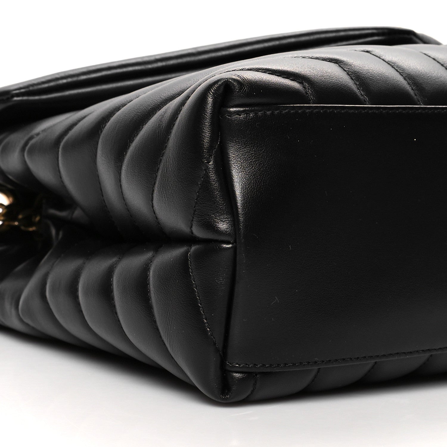 Saint Laurent Calfskin Y Quilted Monogram Medium Loulou Chain Satchel Black 10 of 13